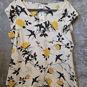 NWT Cabi Birdwatcher Top #3963 XL